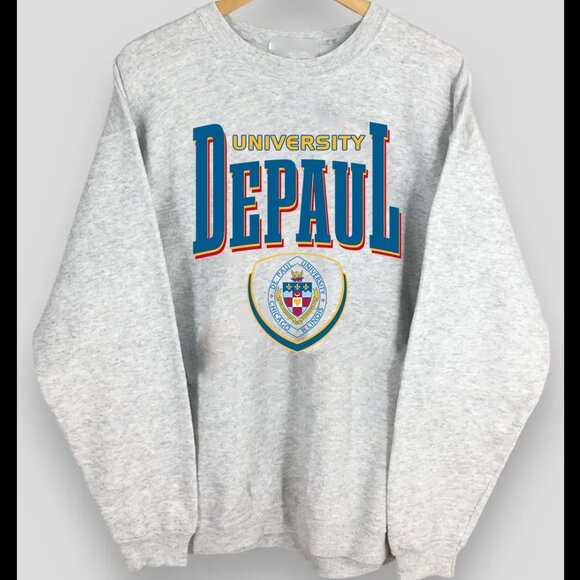 NCAA DePaul University Sweatshirt Sweater Shirt - Picture 1 of 2
